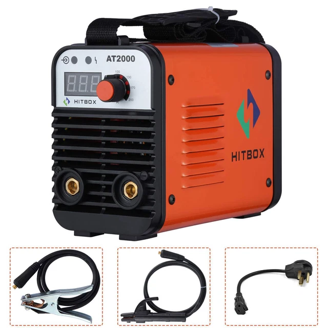 HITBOX 110V 220V AT2000 ARC Welder Dual Volt Inverter Rod Stick Welding Machine