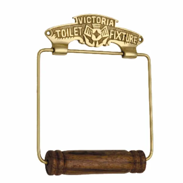 Solid Brass Wall Mount Toilet Paper Holder Stand Victorian Vintage Style Holder