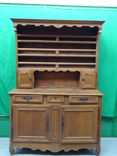 Credenza/piattaia Luigi XV in rovere francese prima metà del 1700