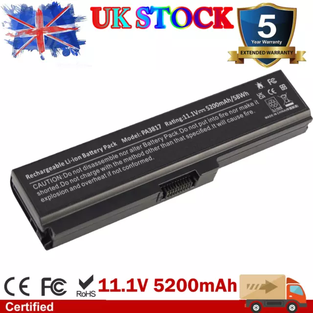 PA3817U-1BRS Laptop Battery for Toshiba Satellite L675 L745 L750 L755 L755D A660