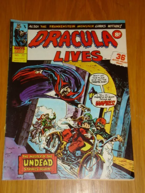 Dracula Lives #22 1975 March 22 British Horror Comic