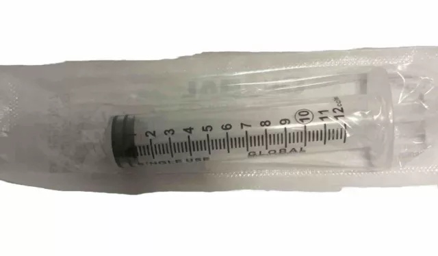Global Medical Products - 50 PACK - 10CC SYRINGES WITH LUER LOCK 10ML STERILE