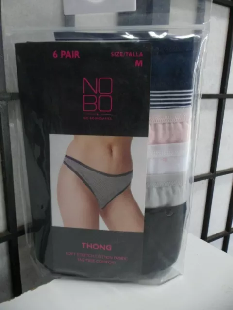 NO BOUNDARIES NOBO Microfiber Thong Panties Underwear Size  XS/S/M/L/XL/2XL/3XL $17.95 - PicClick