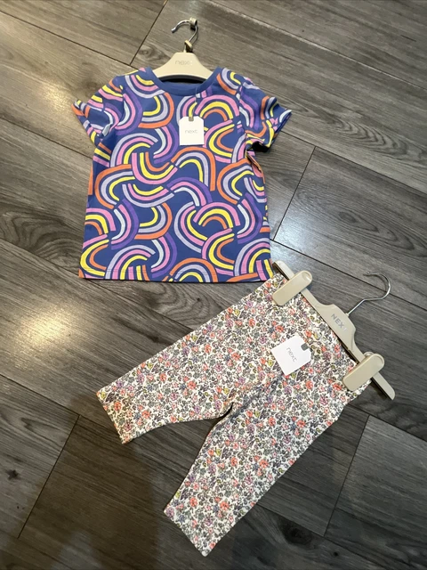 Next girls age 2-3 leggings and top outfit bundle BNWT