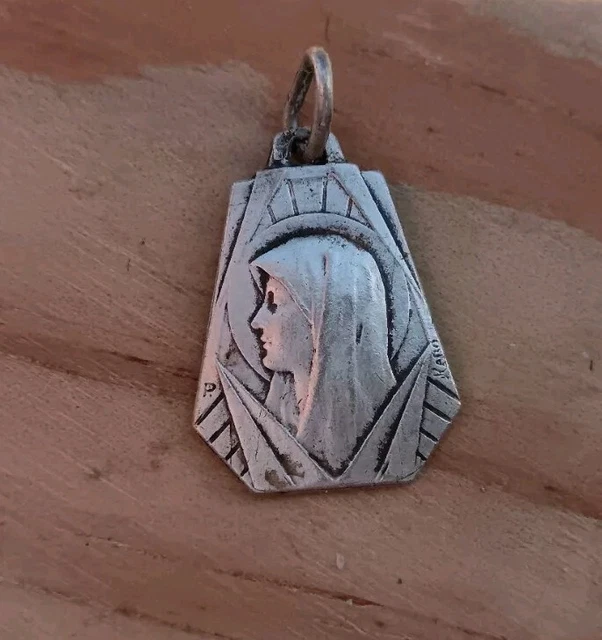 Pendentif Ancien – Médaille Plaqué Or – Breloque Art Déco – Thème Cheval