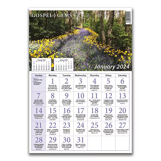 GOSPEL GEMS CALENDAR 2024 £1.72 PicClick UK