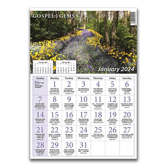 GOSPEL GEMS CALENDAR 2025 £1.72 PicClick UK