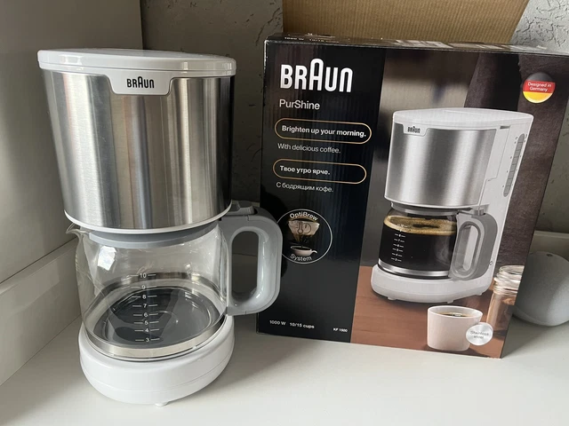 Braun KF1500 PureShine Fillter Kaffeemaschine Glaskanne 1000W NEUwertig