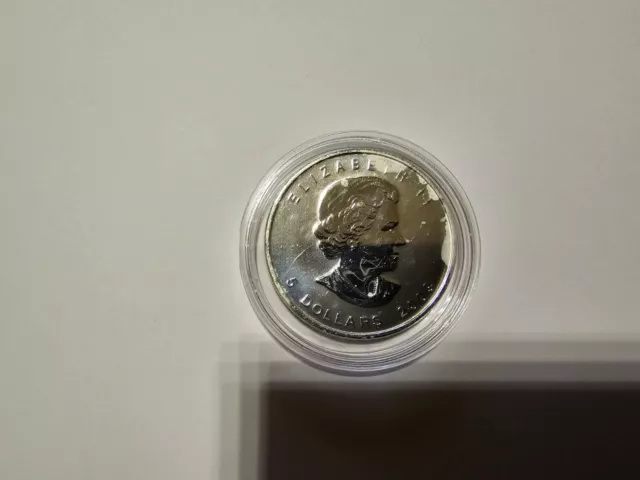 Kanada-Canada Maple Leaf 5 Dollars 2009 Silver 1 Oz  in Kapsel