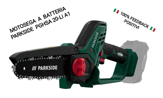 GREENCUT GSM200L Motosega A Mano A Batteria 20V - 152 Mm (6") Per Potatura, 40 Min Autonomia, Ricarica Rapida, Leggera E Senza Manutenzione