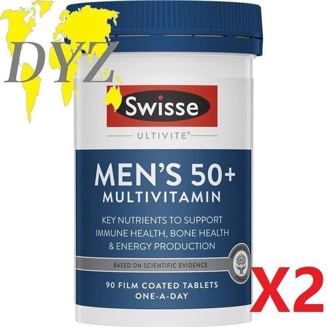 Swisse Ultivite Men's 50+ Multivitaminas (90 tabletas) [X2]