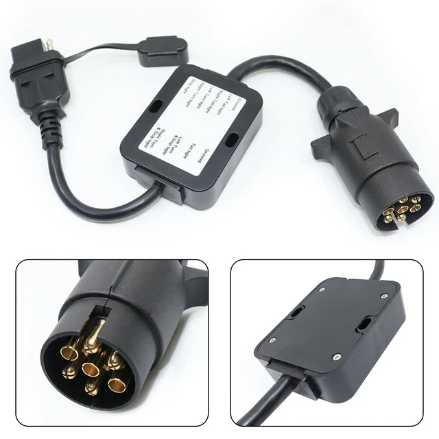 Convertitore 4Way Flat raccordi di ricambio per veicolo europeo pin spina rotonda