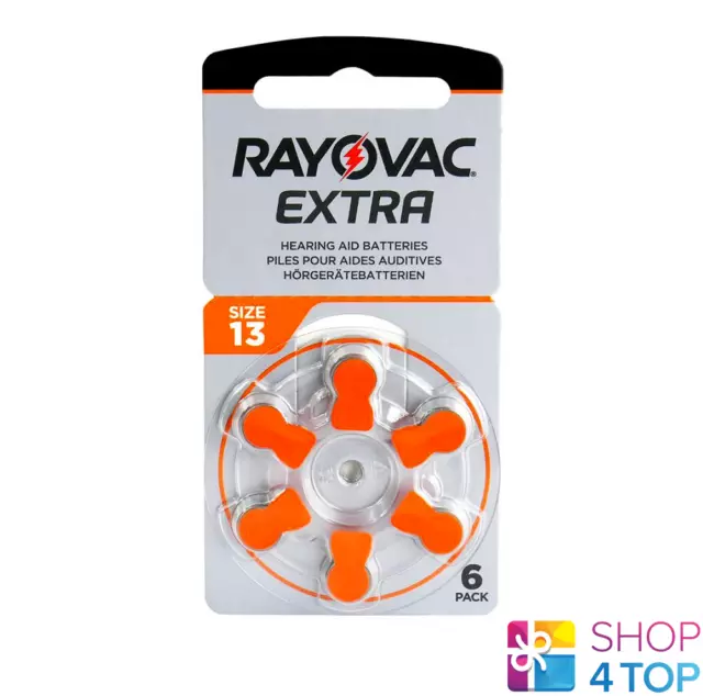 6 Rayovac Extra Advanced Grösse 13 Mf Pr48 Hören Hilfe Batterien 1.45V Zink Luft