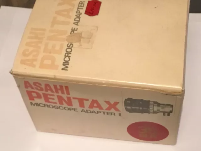 Boxed NOS Asahi Pentax MICROSCOPE Adapter II M42 Mount to Standard Eyepiece Tube