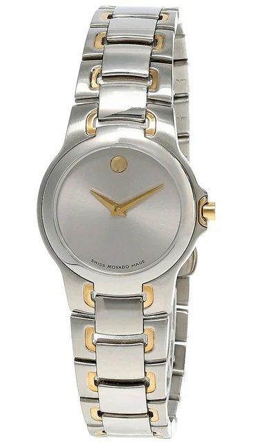 MOVADO Museum 26MM S-Acciaio S Quadrante Argento Bicolore 0604834