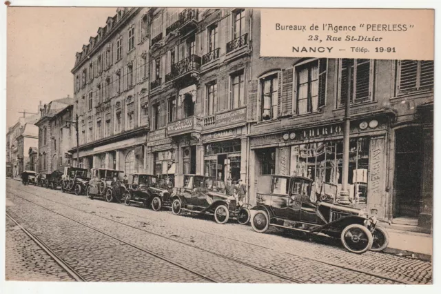 NANCY - Meurthe & Moselle - CPA 54 - Location Automobiles Peerless Rue St Dizier