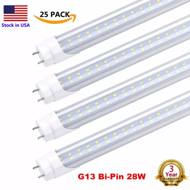 4FT LED Tubes Light T8 Bulb 18W 22W 28W Replace Fluorescent Tube Light 1.2M 25X