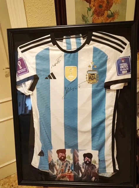 CAMISETA ARGENTINA MESSI Firmada Con Vídeo Del Momento EUR