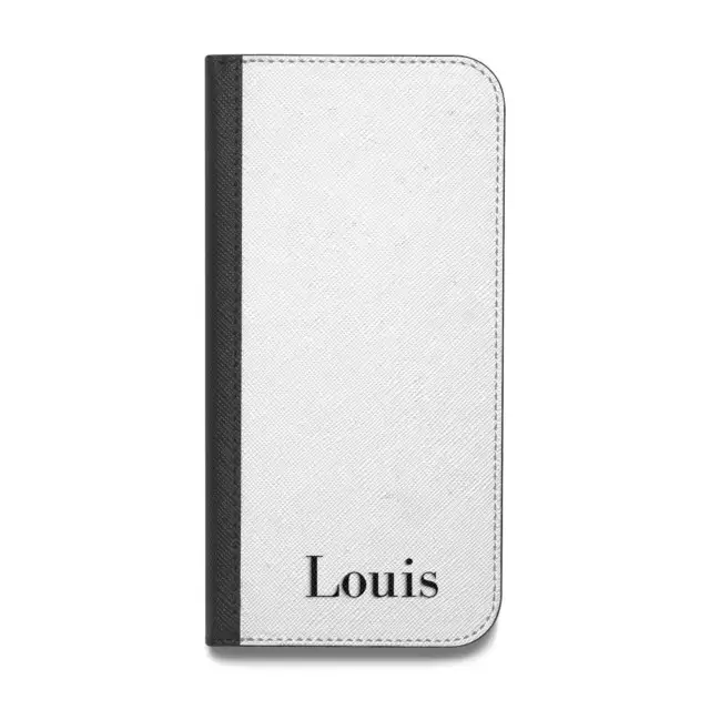 Name Vegan Leather Flip iPhone Case for iPhone
