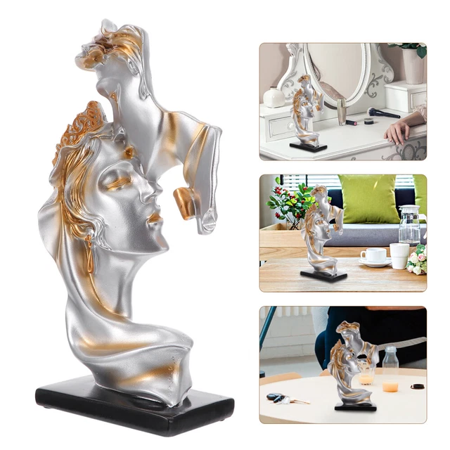 Statue De Couple En Résine Art Sculpture Humaine Décoration D'intérieur Travail
