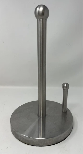 Soporte para toallas de papel umbral de acero inoxidable almohadilla antideslizante base postes dobles