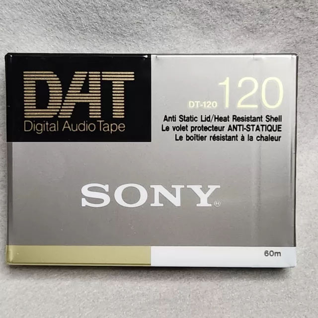 SONY DAT DT120 DT 120RN Digital Audio Tape Brand New and Sealed