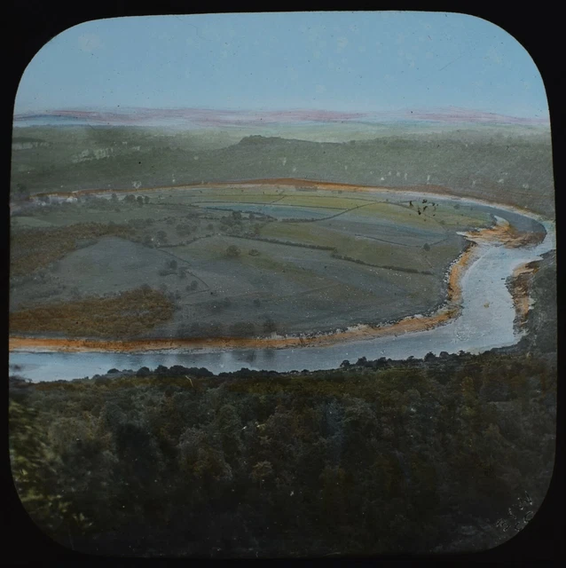 Magic Lantern Slide RIVER WYE FROM THE WYNDCLIFF C1888 VICTORIAN PHOTO WALES