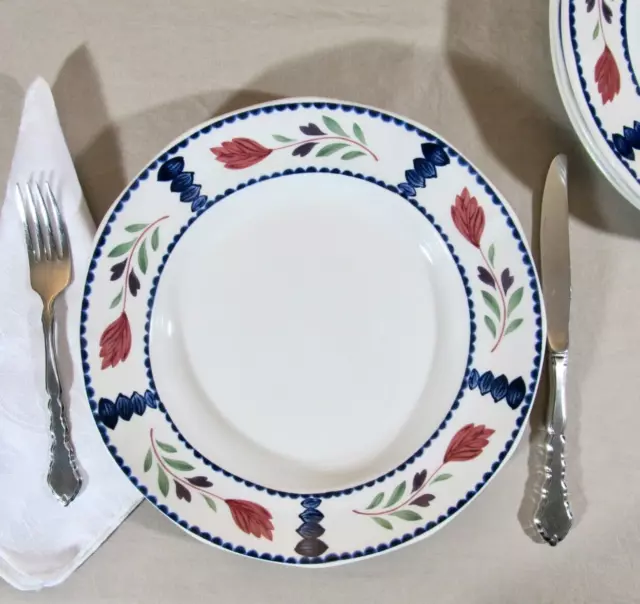 Set of 4 Adams China Real English Ironstone Lancaster 10 1/4" Dinner Plates