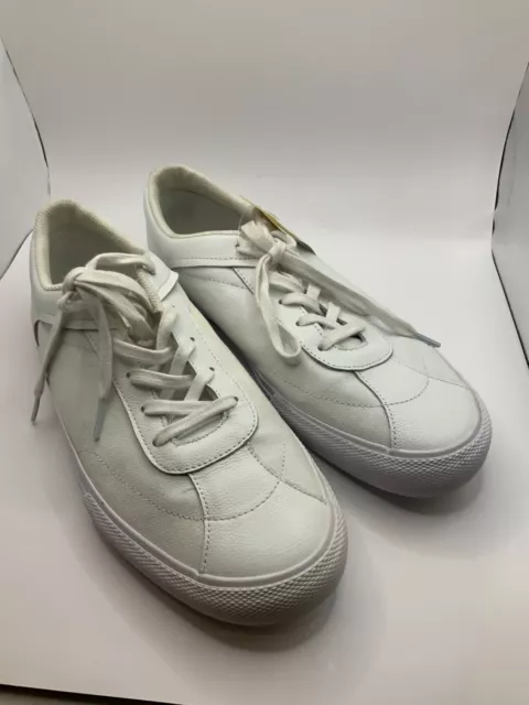 McQ Alexander McQueen White Leather & Canvas Sneakers, Size 10 (US) 43 (EUR)