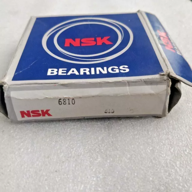 6810 NSK Roulements à Billes Rainure Profonde 50x65x7 MM Neuf Boîte Lot Bas Prix