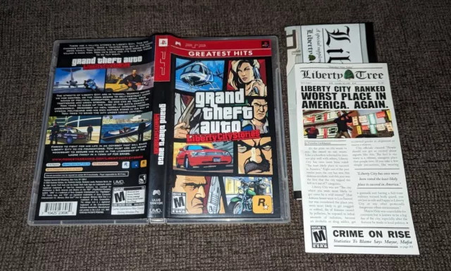 Grand Theft Auto: Liberty City Stories (Sony PSP, 2005) BOX, Manual, Poster  ONLY! – GeekGearStore