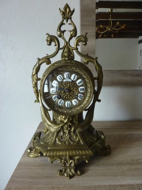 Horloge Murale ODO Bronze Mécanique – Pendule Style Industriel, Vintage 70’