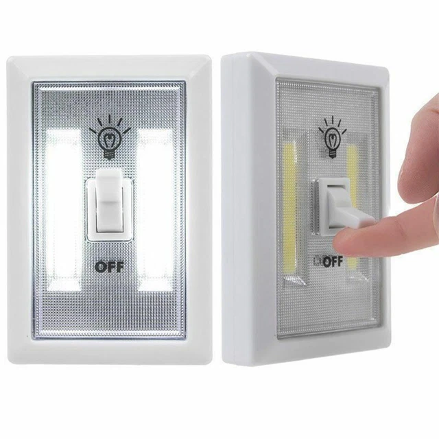 MINI LED LAMP Switch Wall Night Lights Battery Operated Garage