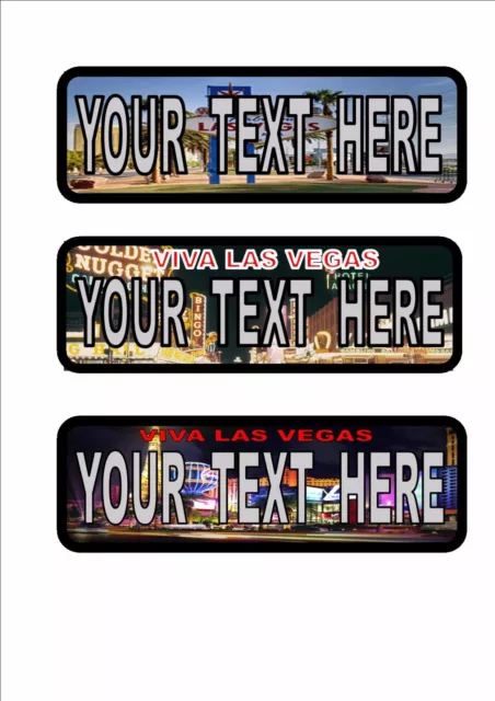 Personalised Las Vegas  Number Plates American Style Personalised Plate