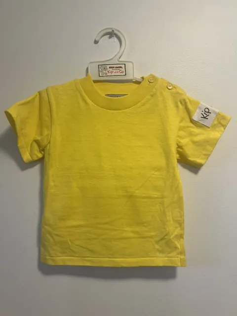 Kip And Co. Vintage Summer T-shirt 6 Months Yellow kids Retro Kip Koala AUS Made