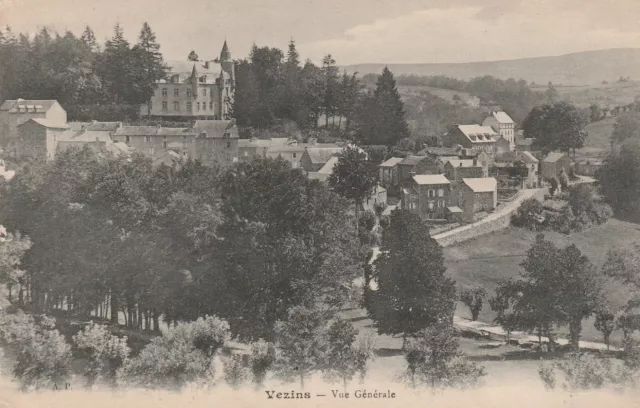 Environs De Millau Vezins Vue Generale 1909