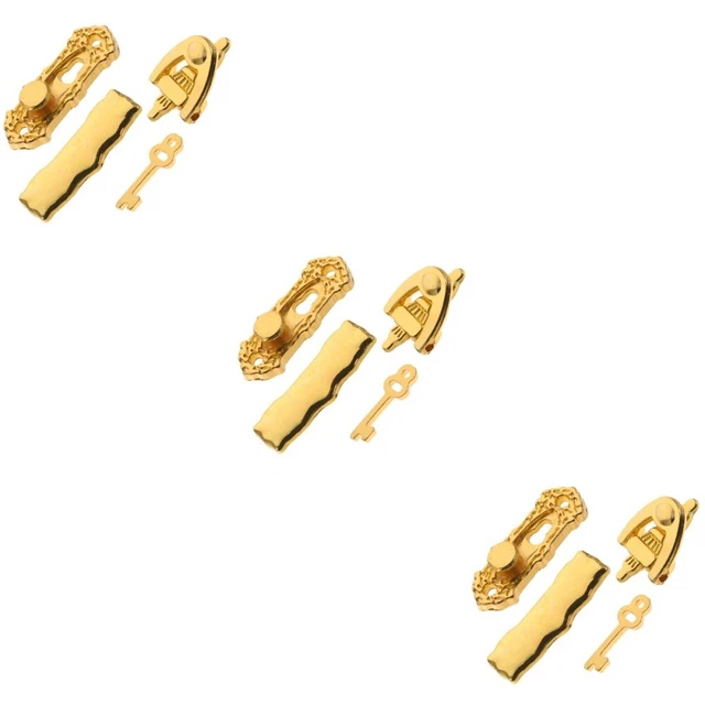 3 SETS DOLLHOUSE Door Lock Mini Accessories That Actually Work £11.99