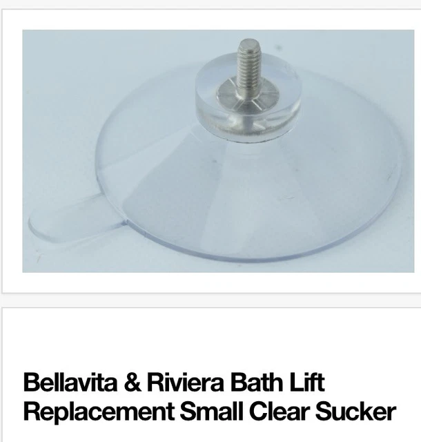 DRIVE BELLAVITA & Riviera Bath Lift Replacement Small Clear Sucker x4