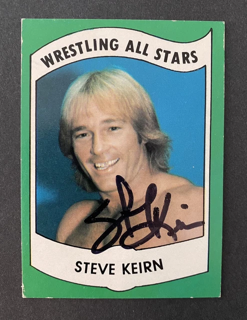 1982 Wrestling All - Stars Series B - #23 "STEVE KEIRN" Autographed Card