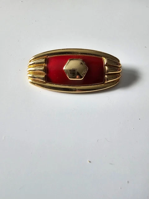 Broche Vintage Orena Paris Dorée - Occasion, En Métal Doré, Pièce élégante Et Rétro
