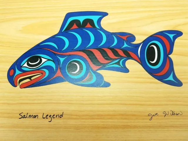 Wood Box Salmon Legend by Joe Wilson Decorative