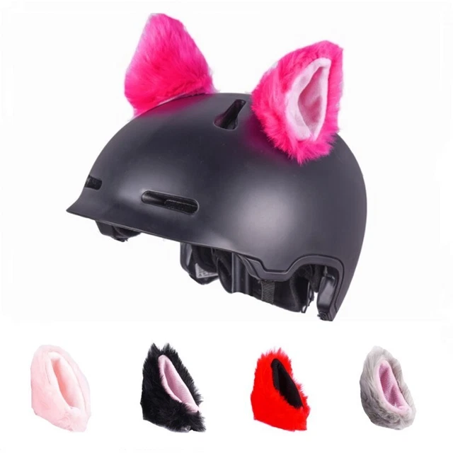 Ornamento orecchie di gatto accattivante per caschi set di 2 migliora lo stile d