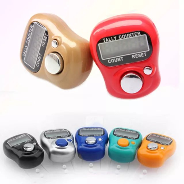 Number Clicker Tasbeeh Tasbih Mini Finger Ring LCD Digital Hand Tally Counter