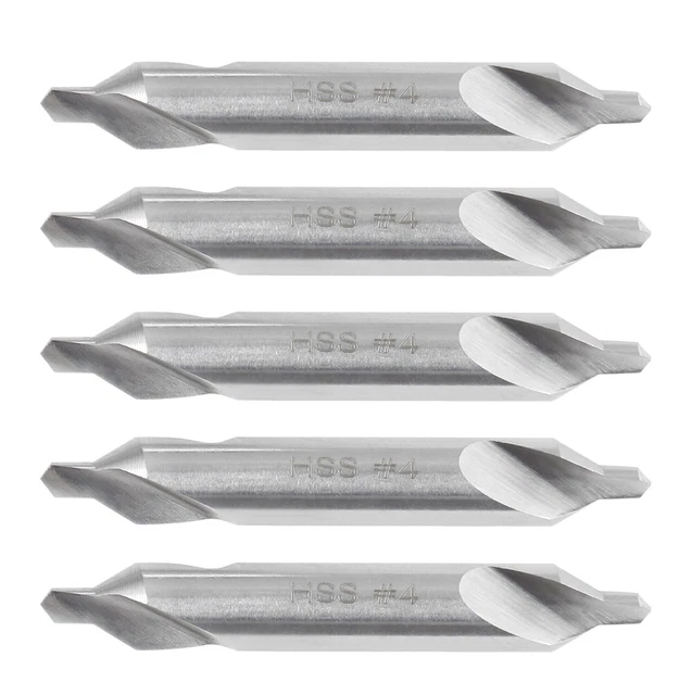5/16" x 1/8" x 2-1/8" HSS Center Drill Bit, 5ps/set, #0530-0400x5