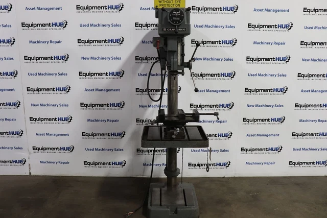 Clausing 2276 20" Variable Speed Drill Press w/ Dayton 8" Cross Slide Machine...