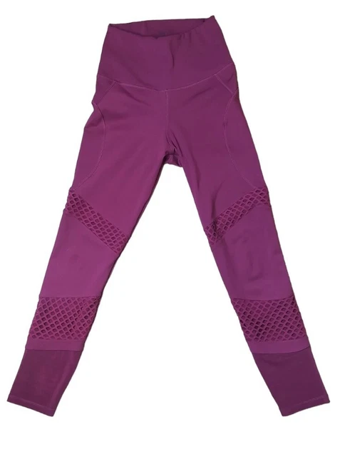 BETTER BODIES WAVERLY Mesh Tight Burgundy High Waist Stretch