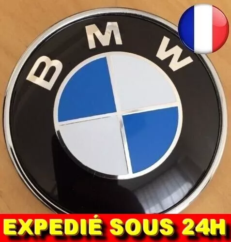✅ Remplacement Emblème Capot Avant Bleu/blanc Voiture 74 mm Logo Autocollant Bmw