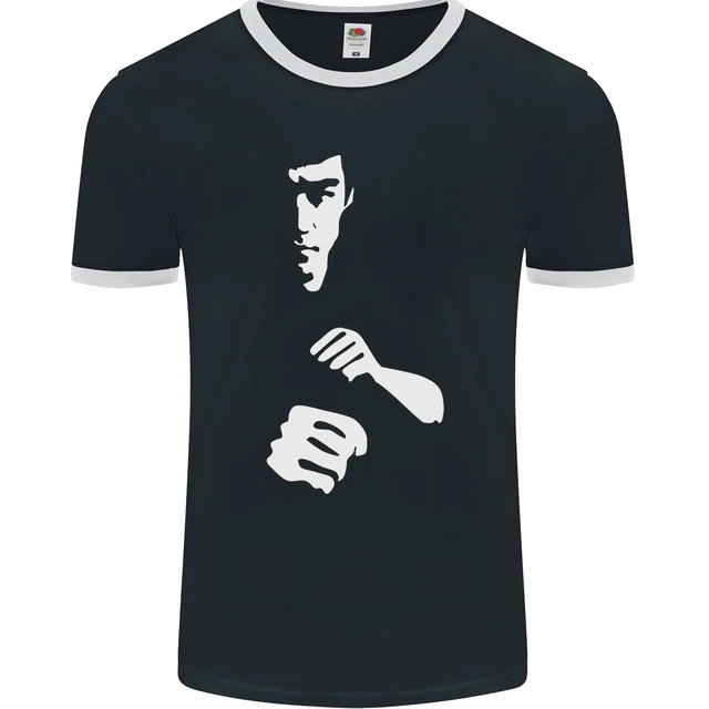T-shirt ringer uomo silhouette arti marziali MMA Jeet Kune Do fotoL