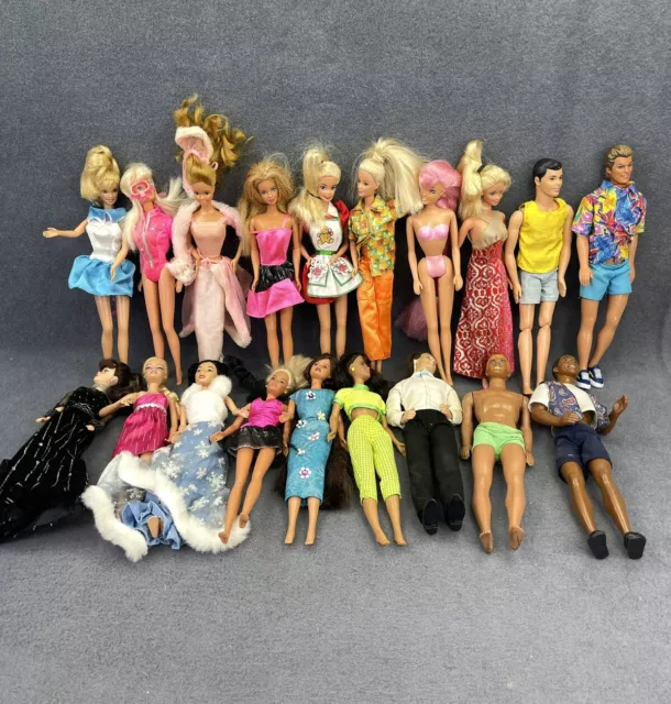 Random Lot of 5 Vintage Clothed Barbies - Could Be Treasures In These Lots