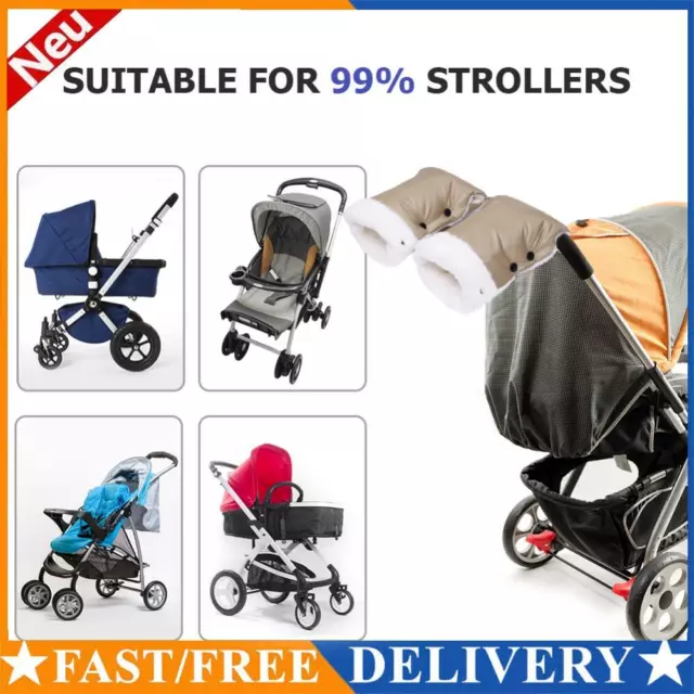 1 Paar Wagenhandschuhe winddicht dick warm Baby Buggy Handabdeckung Kinderwagen Zubehör